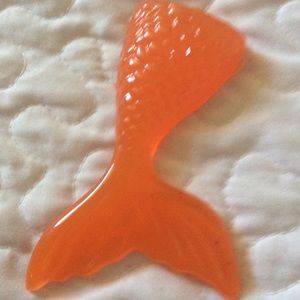 Orange mermaid tail